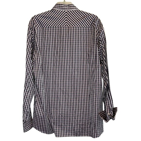 Johnston & Murphy Mens Long‎ Sleeve Button Down Dress Shirt - Size XL - Picture 6 of 8